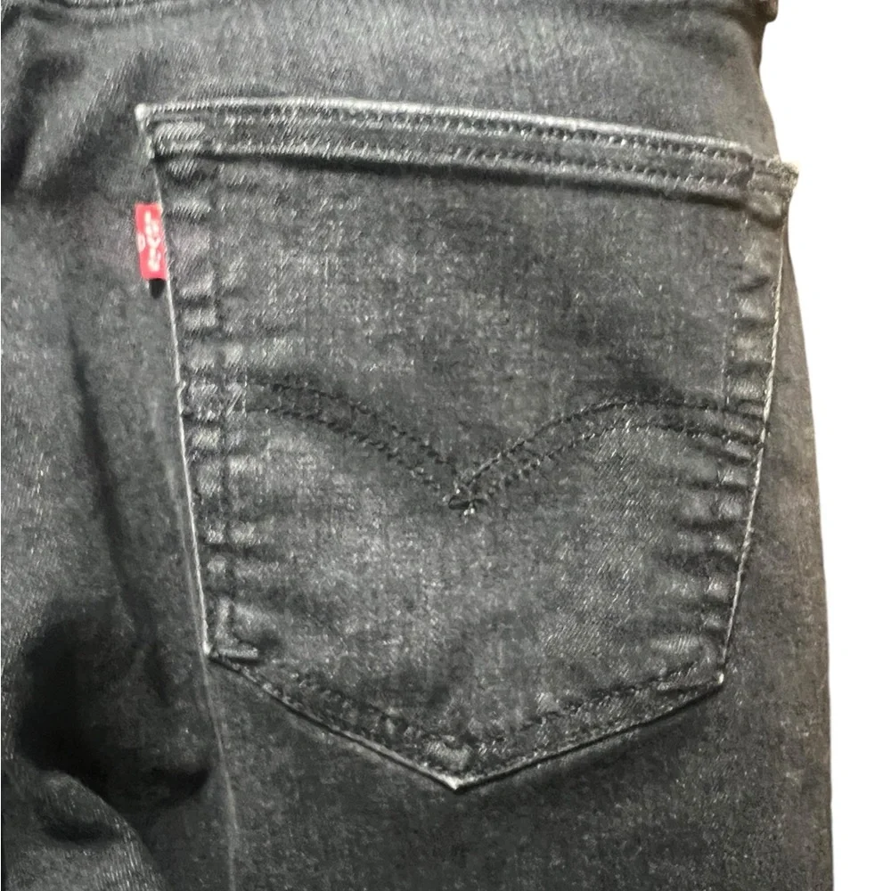 Levi's 511 Slim Fit Jeans Men Size 34 X 30 Dark Gray Black Wash‎ Stretch